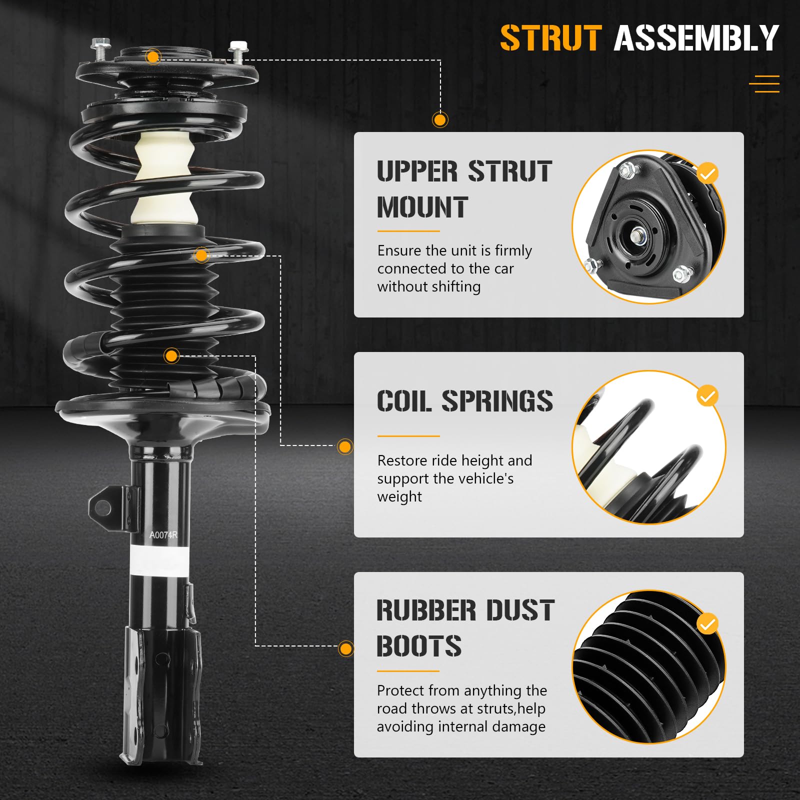 HARU　　　2/2 Amazon.com: Monroe Quick-Strut 172357 Suspension Strut and