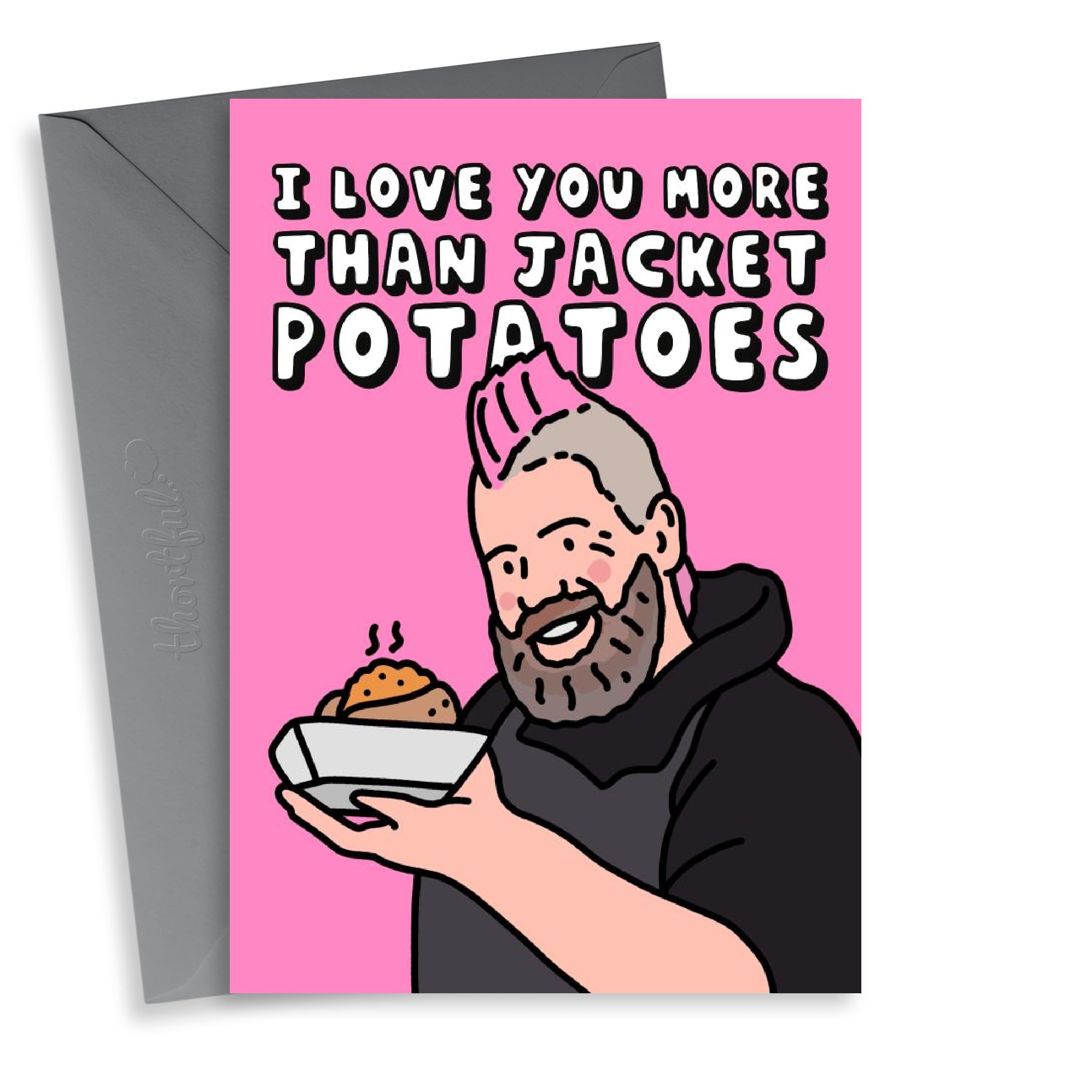 Trending Love Card for Friend or Other Half - Jacket Potato and Spudman Fans