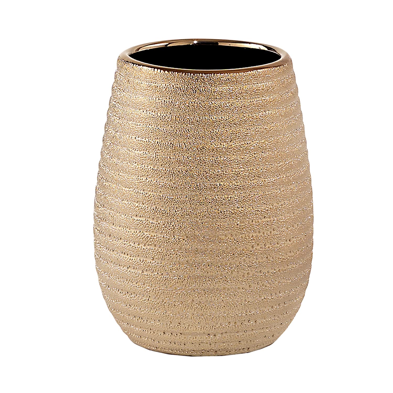 GedyGold, G-Astrid Bathroom, Size 11 x 8.3 x 8.3 cm, Weight 0.294 kg, Ceramic Toothbrush Holder, 2 Year Warranty, R&D Design, Unique