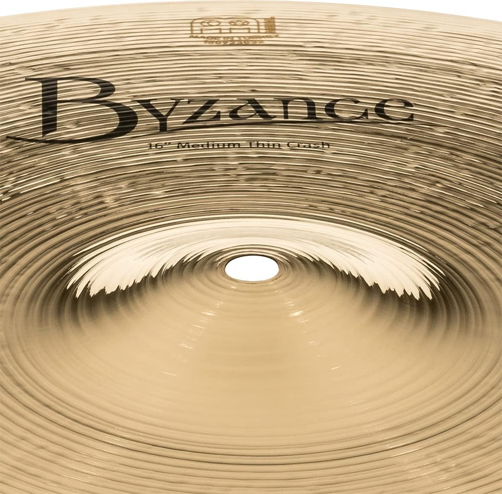 Meinl Cymbals B16MTC-B Byzance 16-Inch Brilliant Medium Thin Crash Cymbal (VIDEO)