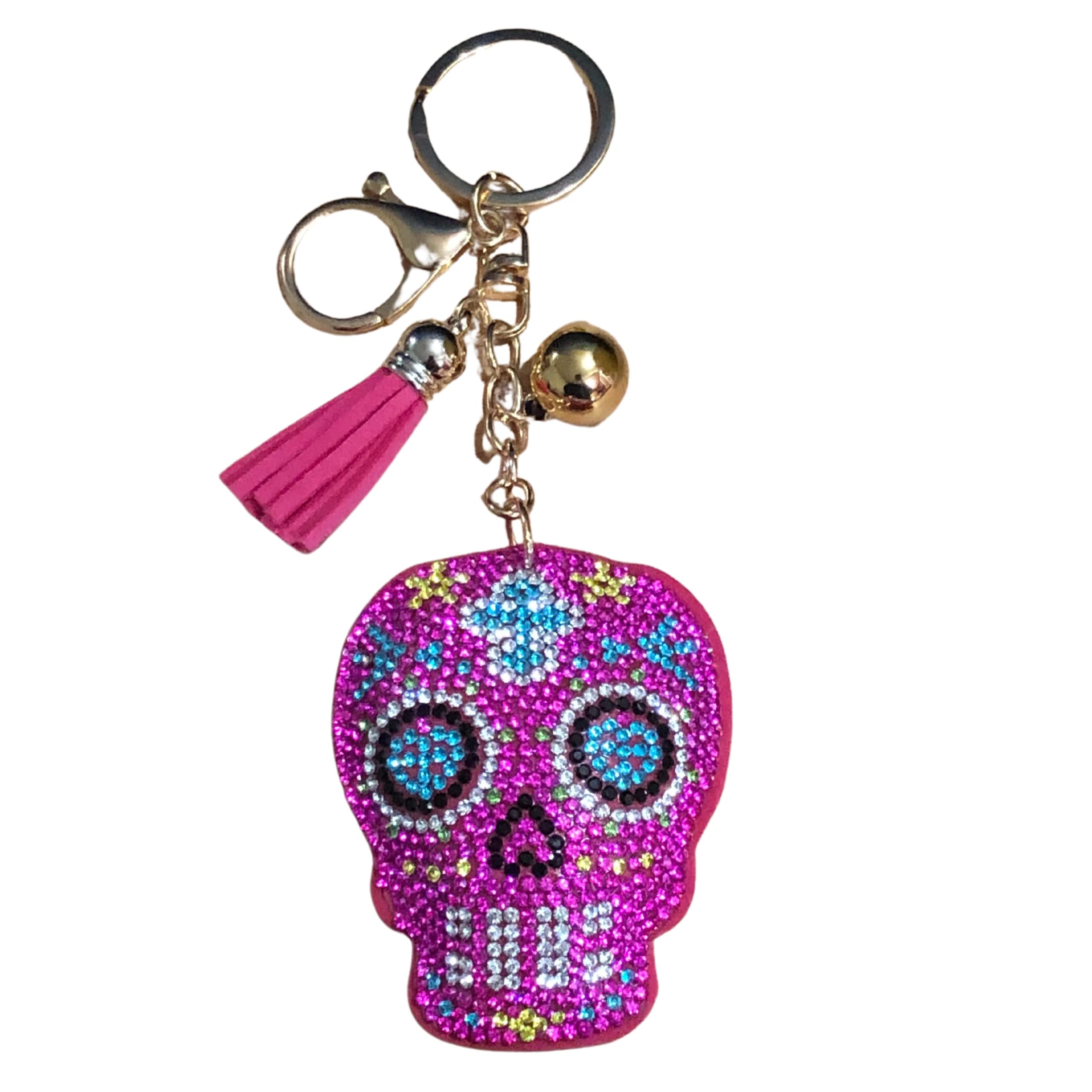 Popfizzy Rhinestone Accessories for Women - Car Keys Keychain Charm, Purse Charms