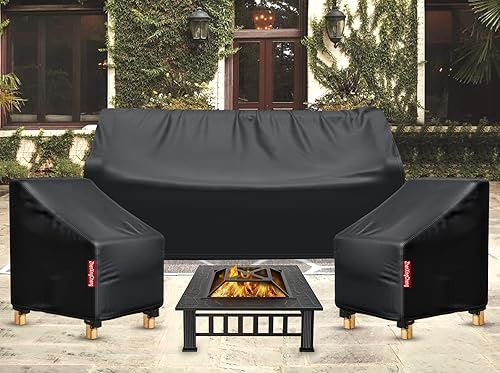 Miniatura 7 de ZhenXingCheng Funda impermeable para sofá de patio funda de sofá de 2 plazas funda de sofá biplaza con ventilación de aire fundas de muebles de