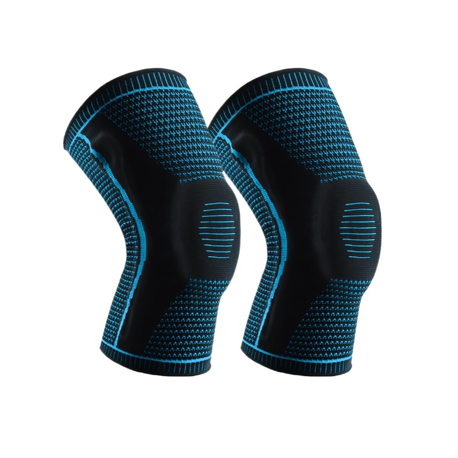 MRKU Genouillères de Sport antidérapantes, Maintien et Protection, Sangle Demi-pièce, Protection rotulienne et ménisque Interne, en Silicone, Compression, orthèses de Sport, Basketball, Course à Pied