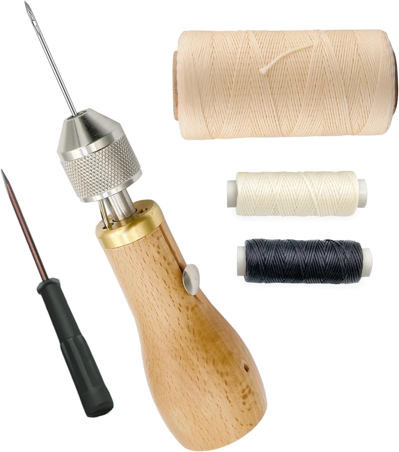 Scoolr Sewing Awl Kit,Speedy Stitcher Sewing Awl Tool Kit for Leather Sail & Canvas Heavy Repair
