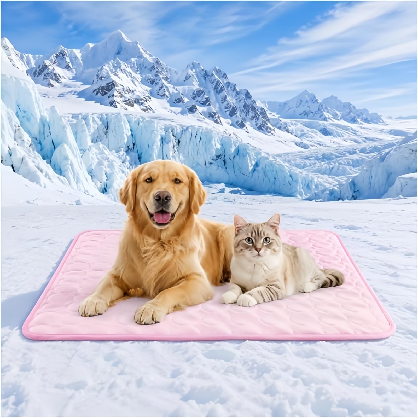 Celucke Cooling Mat for Dogs, Pet Cool Bed Mat, Washable Pet Bed Mats for Dogs and Cats, Non-Slip Cool Blanket for Indoor Outdoor Use, Ideal for Couches, Crates & Car Seats 2026
