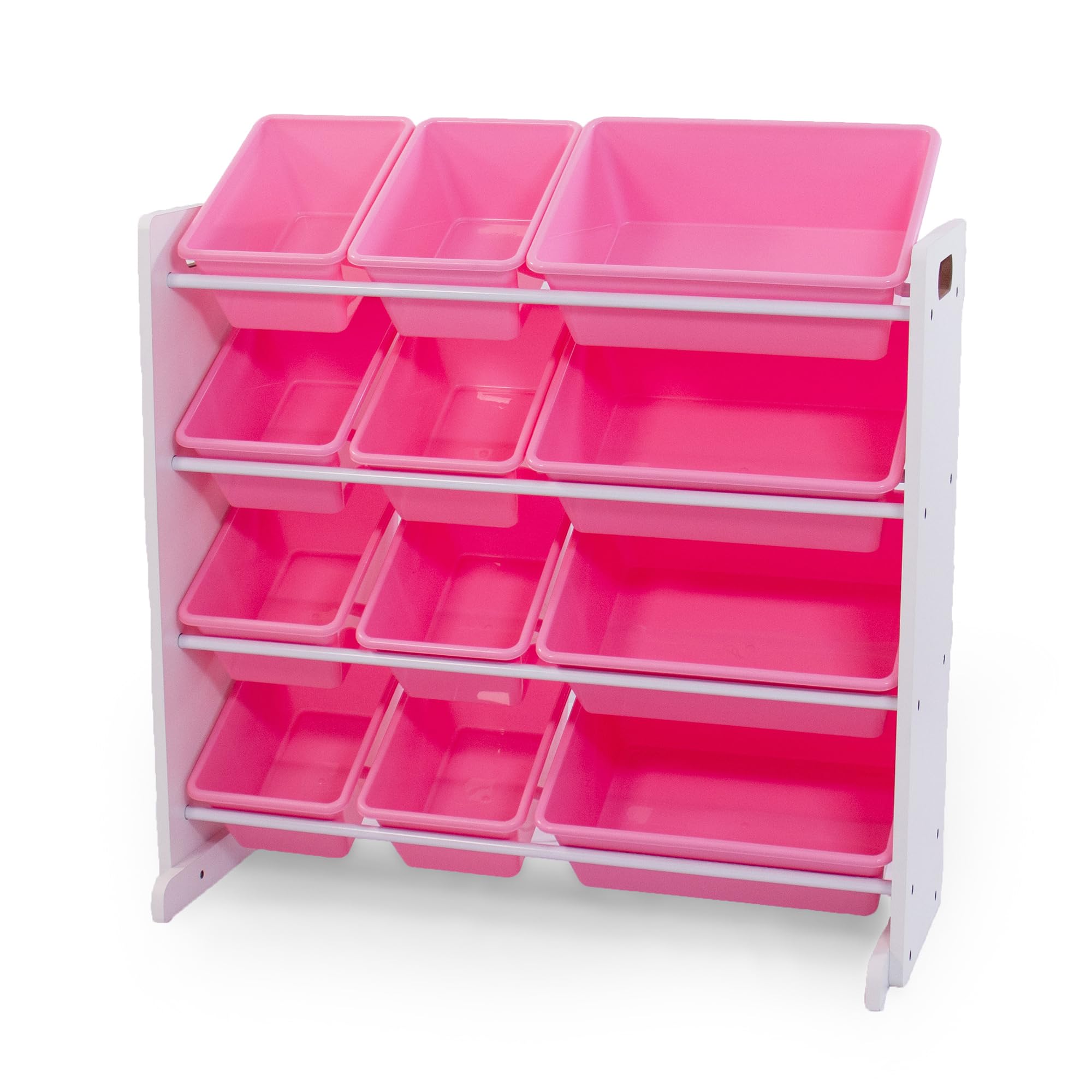 Humble Crew Kids Toy Organizer with 12 Bins, 4 Tier Storage for Playroom