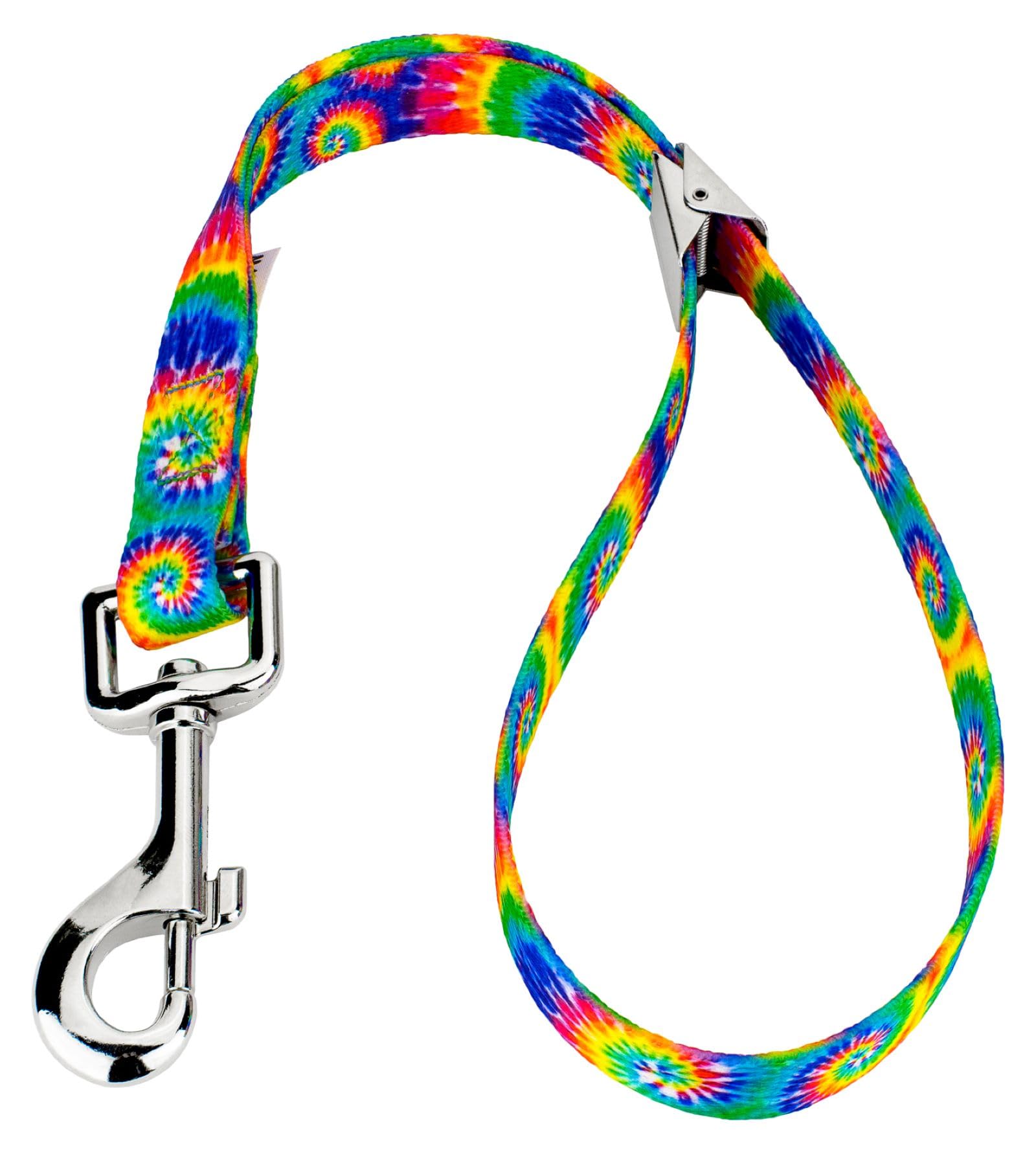 Country Brook PetzClassic Tie Dye Spring Loaded Grooming Loop with 13 Unique Designs for Any Style (5/8 Inch)