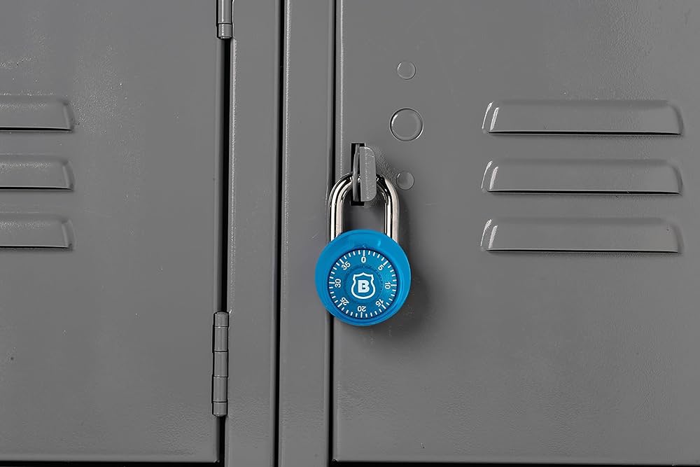 Brinks 48mm Anodized Dial Combination Lock - Available in