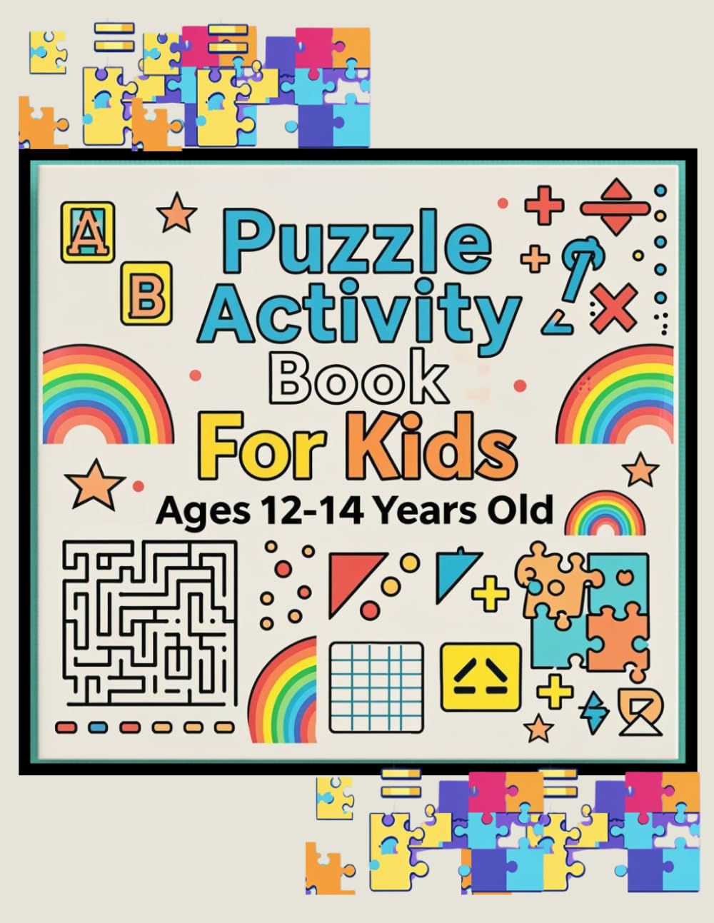 puzzle activity book for kids ages 12-14 YEARS old: An Engaging Puzzle Activity Book Featuring Brain Games, Logic Challenges, and Creative Thinking ... and Math Challenges for Curious Young M