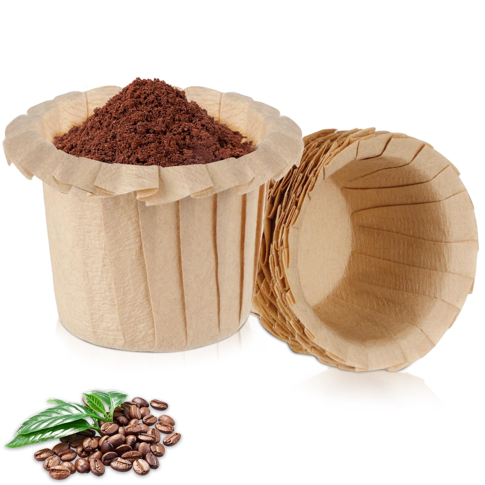 Photo 1 of InwodiTeki Disposable K Cup Paper Coffee Filters, 50 Count