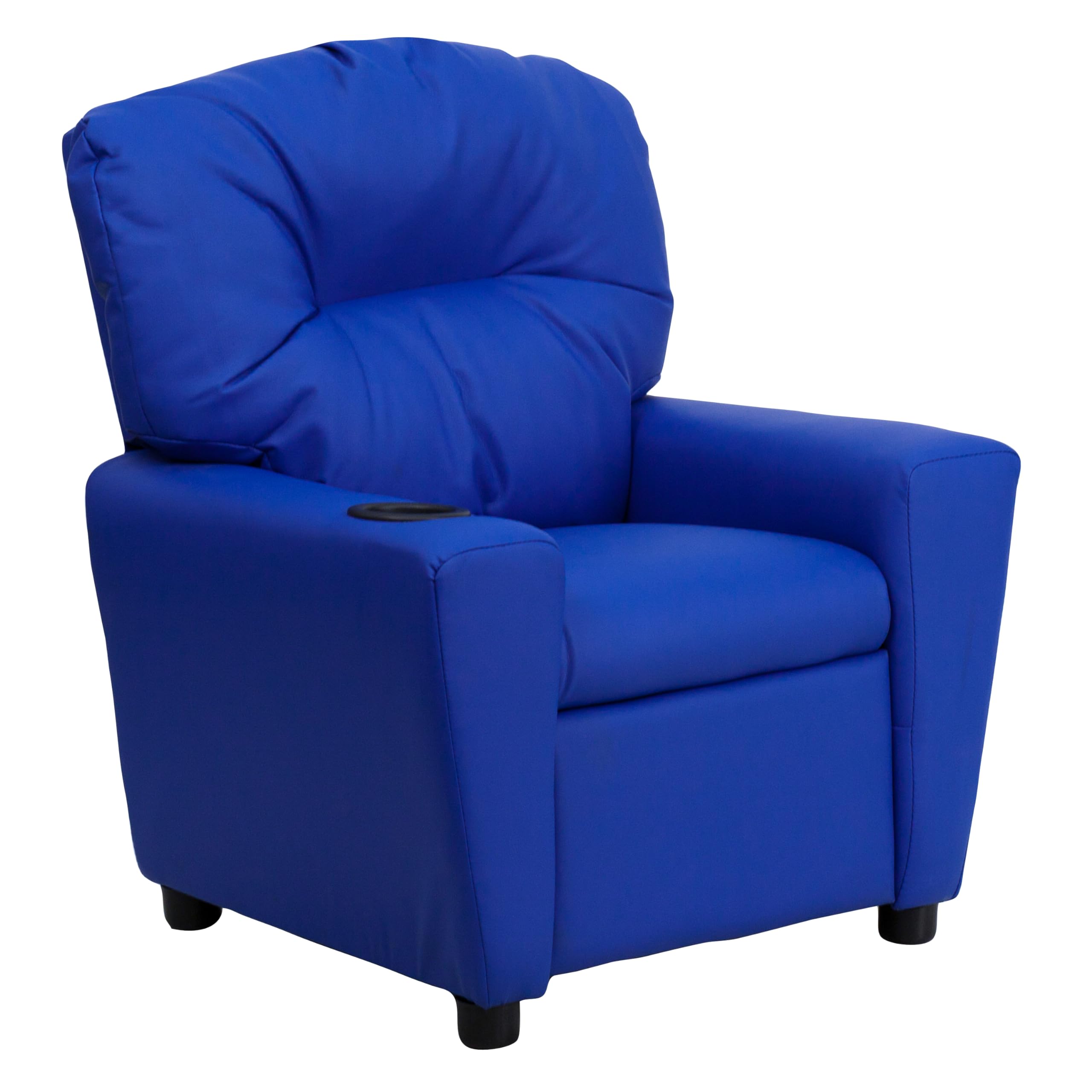 Flash Furniture Blue Vinyl / 25" - 39"D x 24.5"W x 28"H / Contemporary Recliners