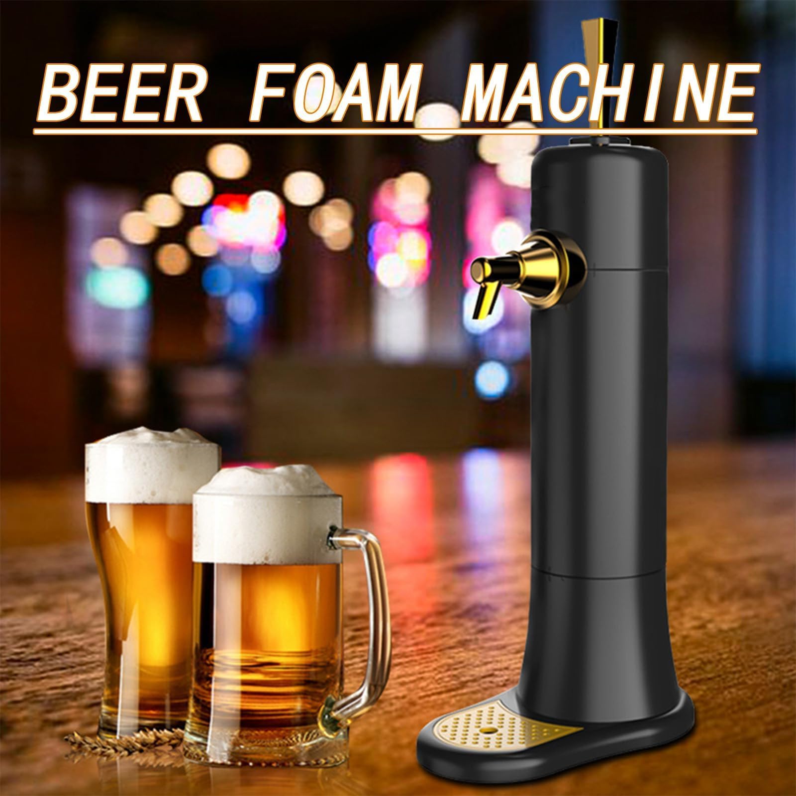 Distributeur de mousse de bière à ultrasons, générateur de mousse pour bière fraîche à partir de canettes et de bouteilles, profitez d'un tirage parfait à tout moment, n'importe où, à la maison