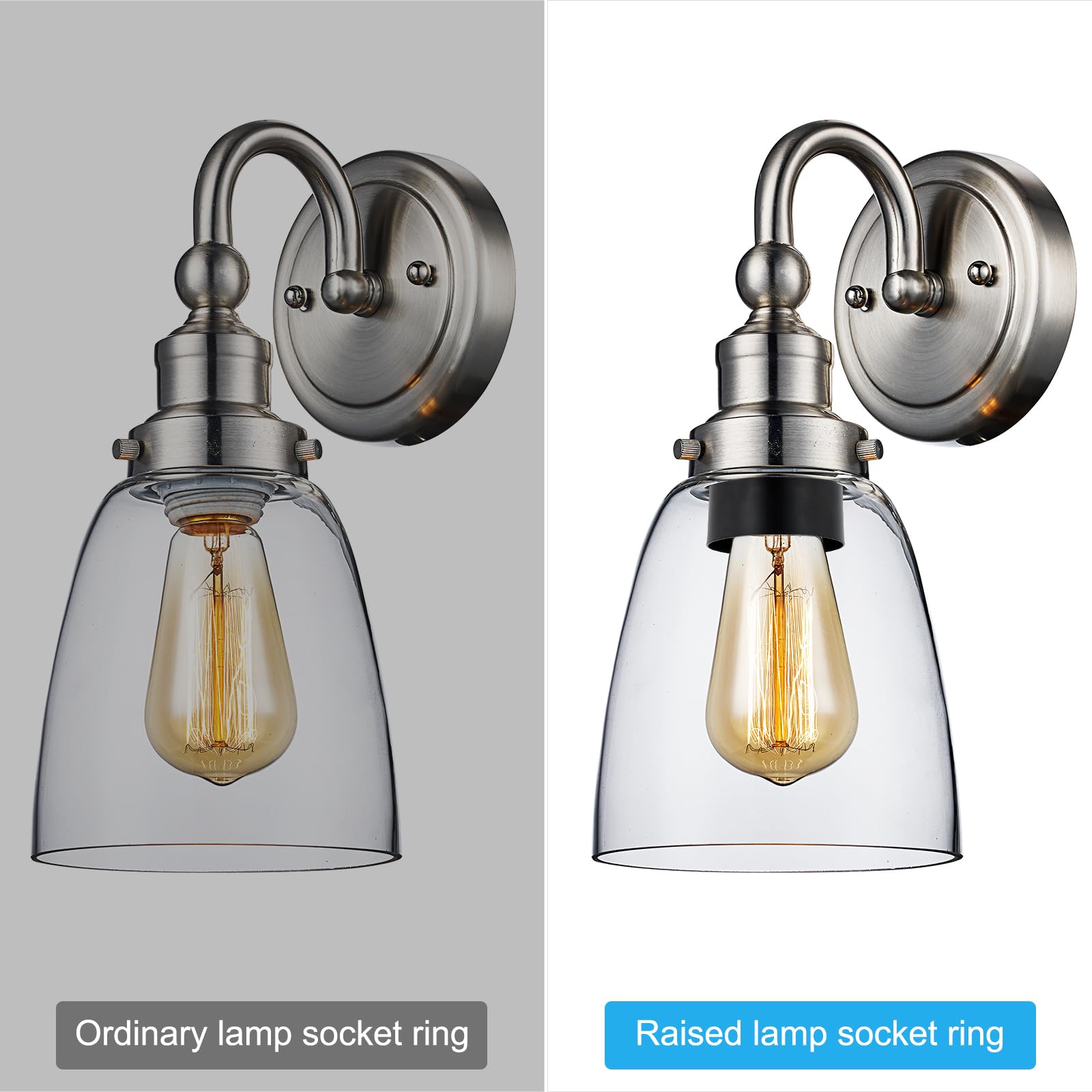 PATIKIL Light Socket Shade Ring - Image 3