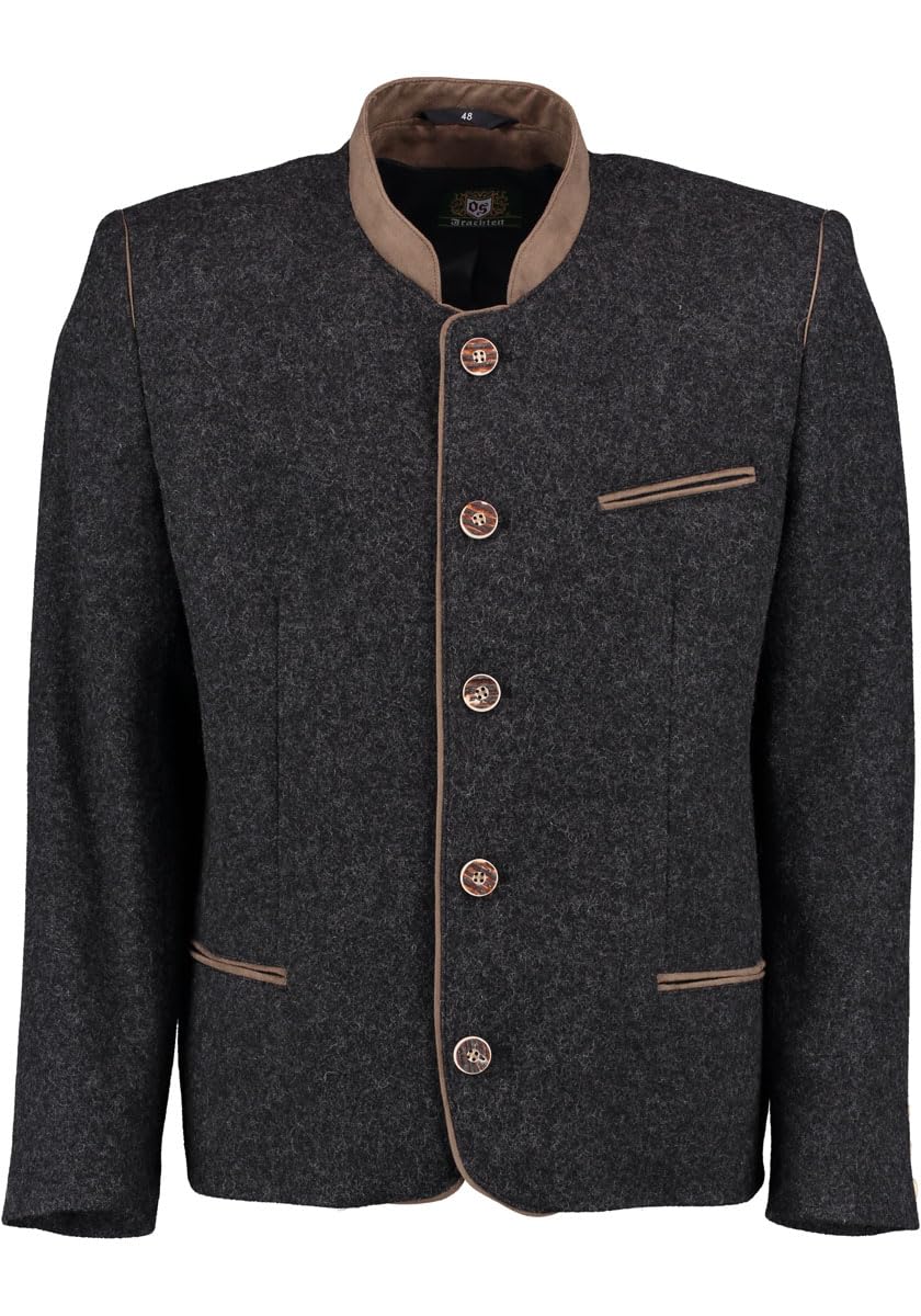 OS Trachten Herren Trachtensakko Janker Trachtenjacke mit Stehkragen Vodes