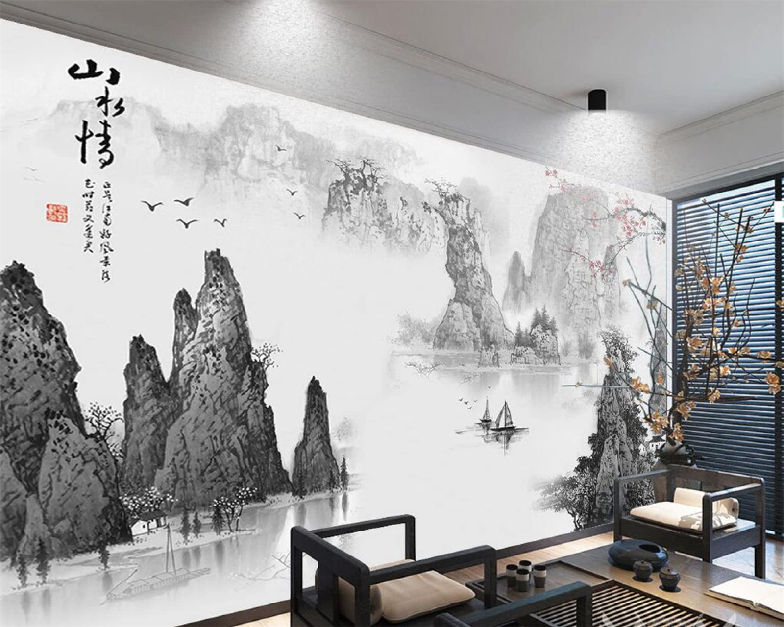 Tenture,Peinture à L'huile Européenne Petit Ange, Tapisserie Rétro, Décor De Paysage De - Type