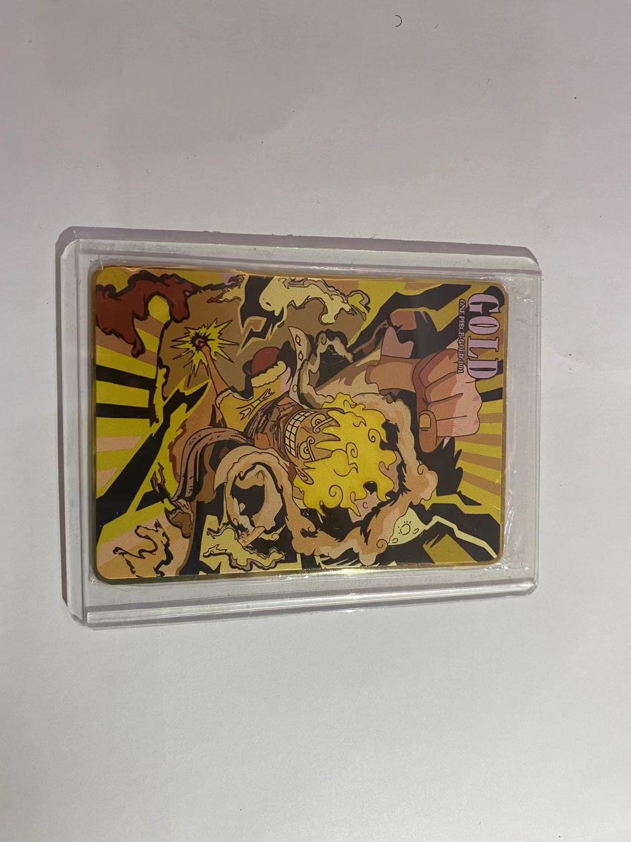 One Piece Luffy's Five-Speed Nika-Shaped Metal Gold Collection