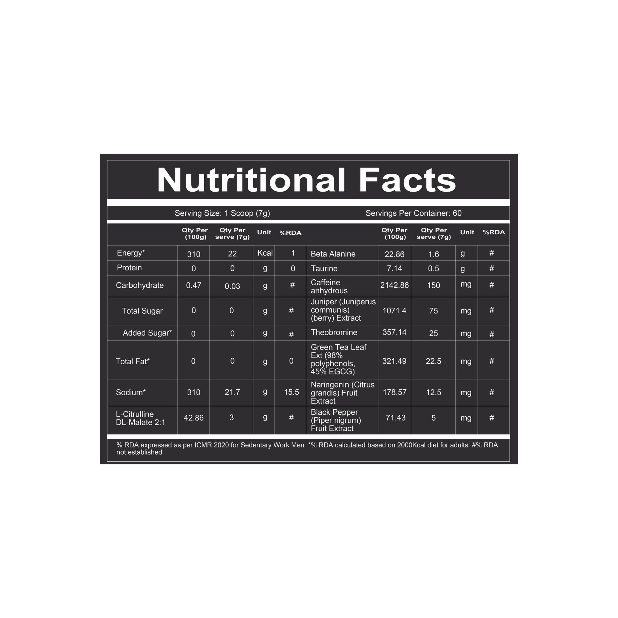 Redcon1 Total War - Pre Workout, 60 Servings (Rainbow Candy) 2