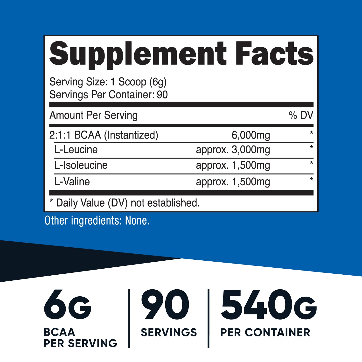 Nutricost BCAA Powder 2:1:1 (90 Servings, No Flavor Added) - Branched Chain Amino Acids — Amazon image 2