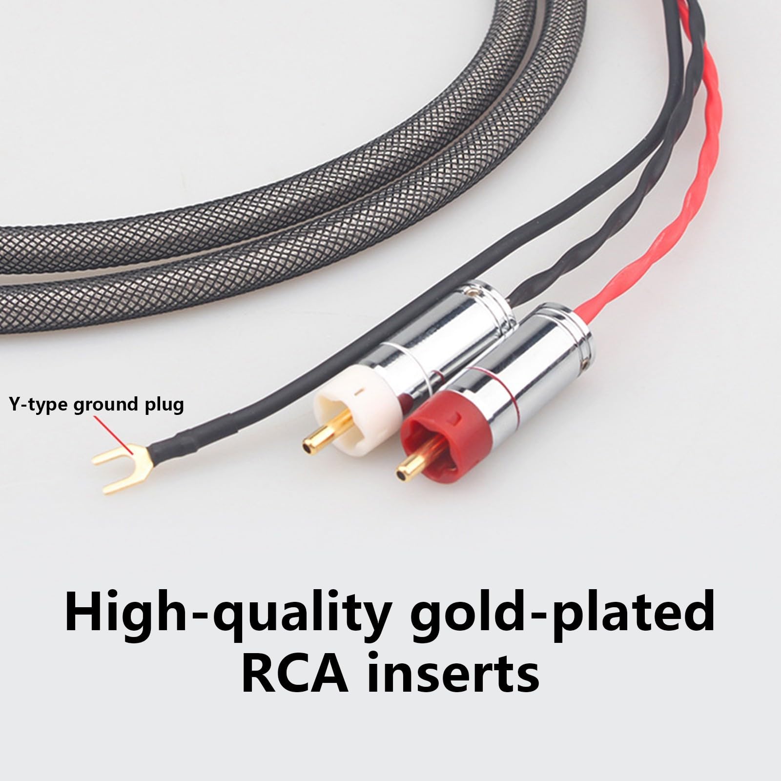 Spine di messa a terra Sound Phono Tonearm Cavo con Filo di Terra per Vinili Giradischi Estensione Cavo Accessorie Tonearm
