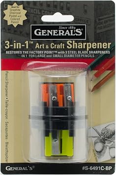 Sargent Art S-6491C-BP 3-in-1 Art & Craft Sharpener
