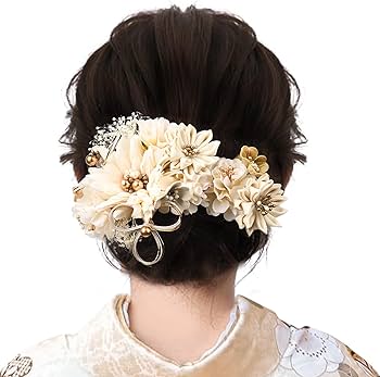 Amazon.co.jp: [OTAKUMARKET] 髪飾り 成人式 浴衣 袴 卒業式 花 振袖