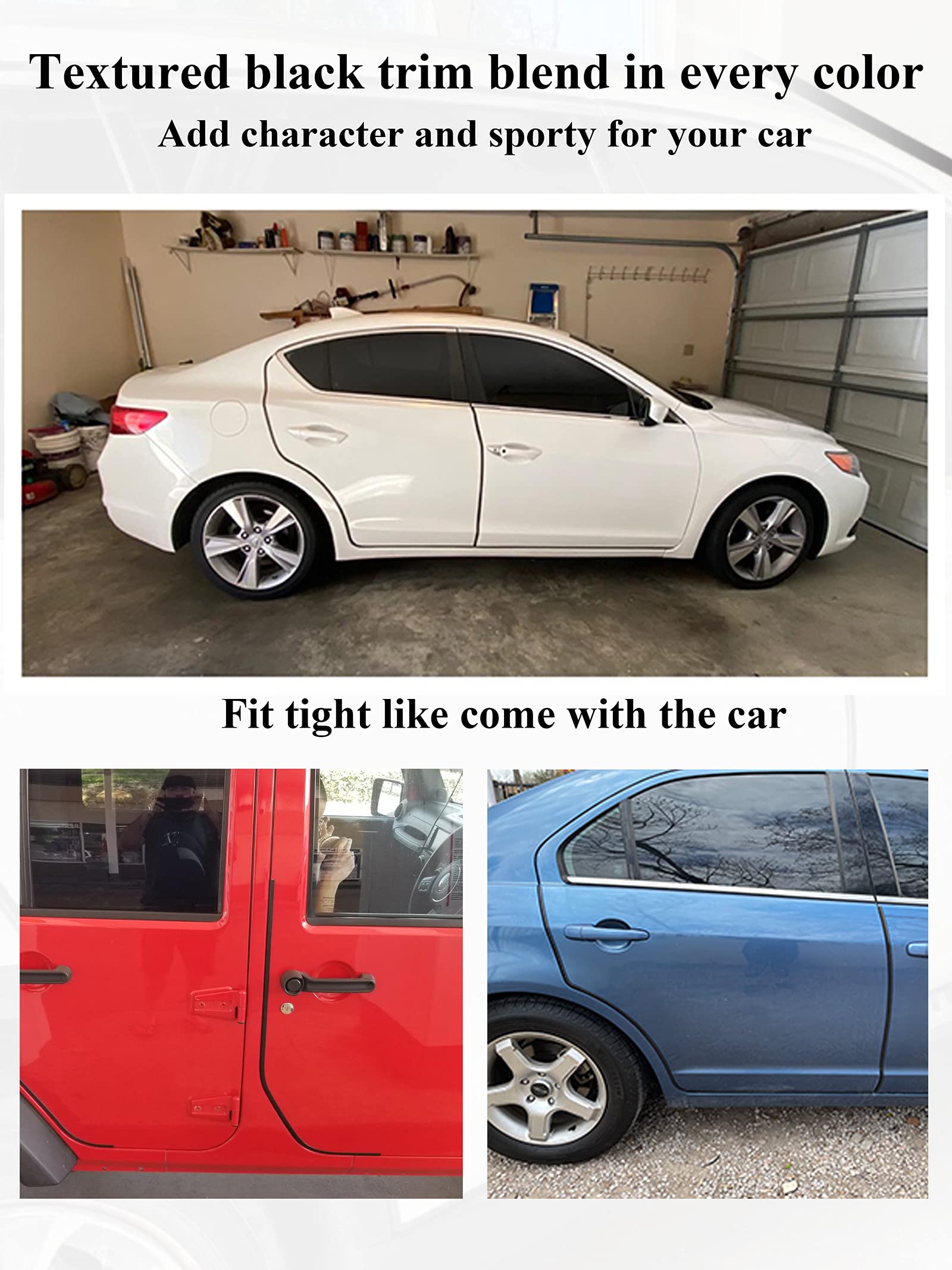 Buy SYOAUTO 13Ft(4M) Car Door Edge Guards No Glue Door Edge Guard