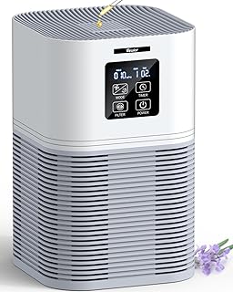 VEWIOR Air Purifiers for Home, HEPA Air Purifiers for Large Room up to 600 sq.ft, H13 True HEPA Air Filter with Fragrance Sponge 6 Timers Quiet Air Cleaner for Pets Dander Odor Dust Smoke Pollen