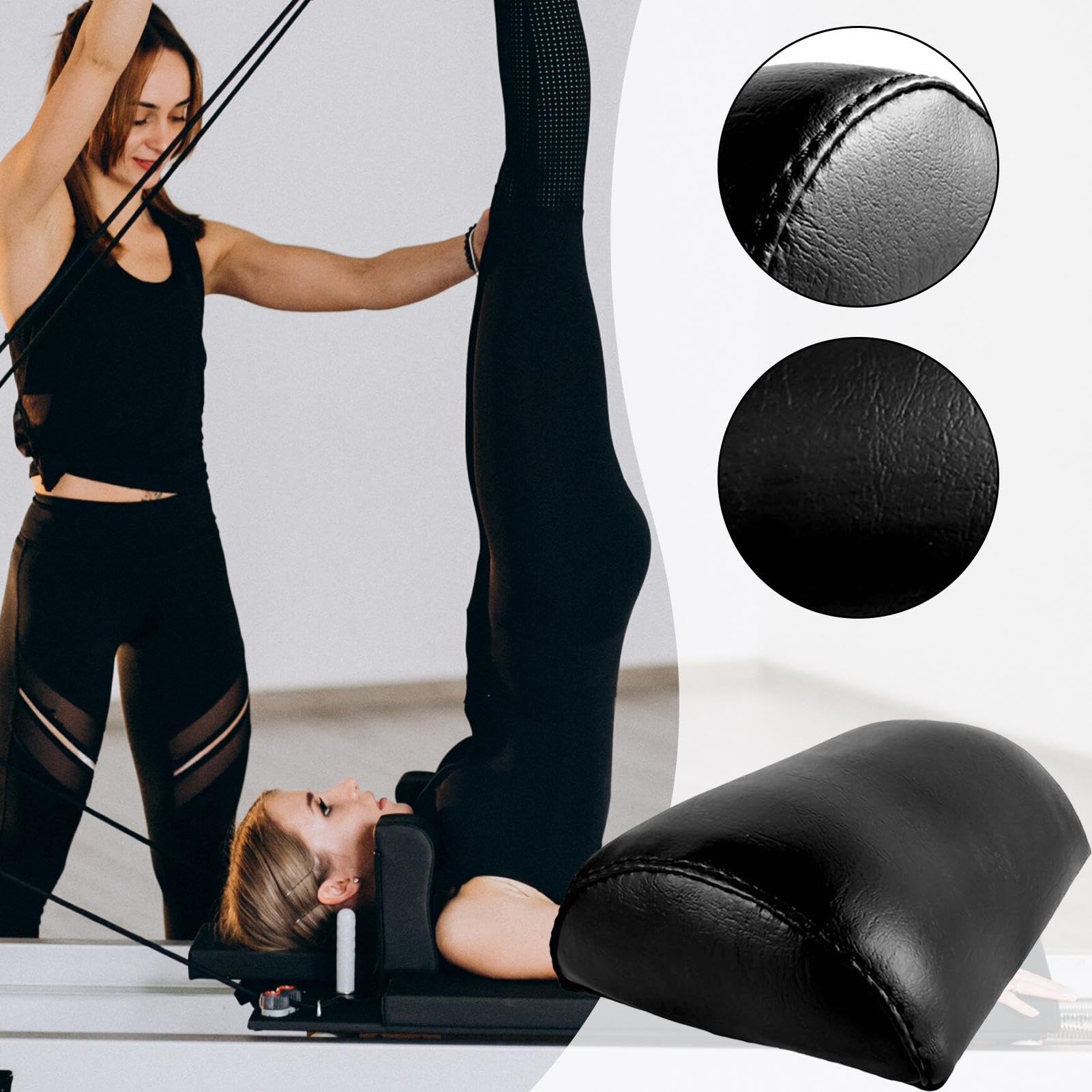 Pilates Kopf- und Nackenkissen, Pilates Kissen Stützkissen, Workout Kopfstütze Bequeme Fitnessgeräte Zubehör für Yogamatte Wohnzimmer Wohnheim Büro Zuhause