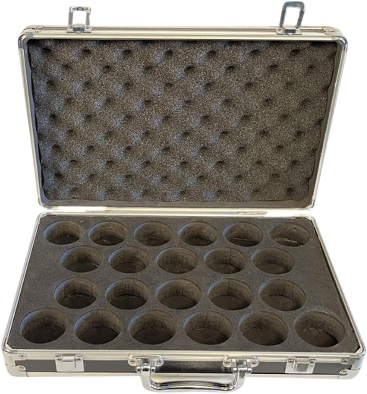 Billiard Balls Storage Box with Interior Padded Practical with Carry Handle