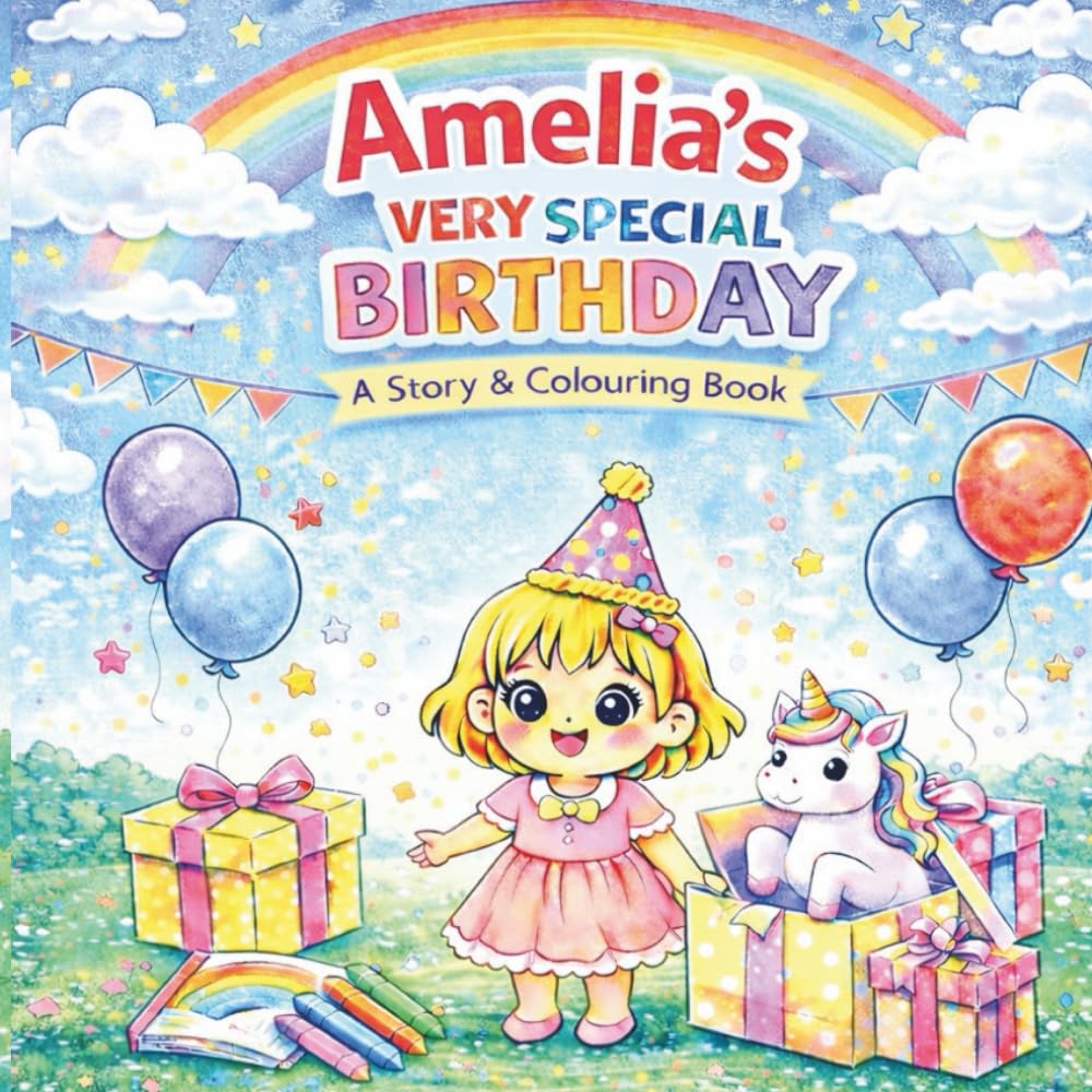 Amelia's Very Special Birthday: A Story & Colouring in Book