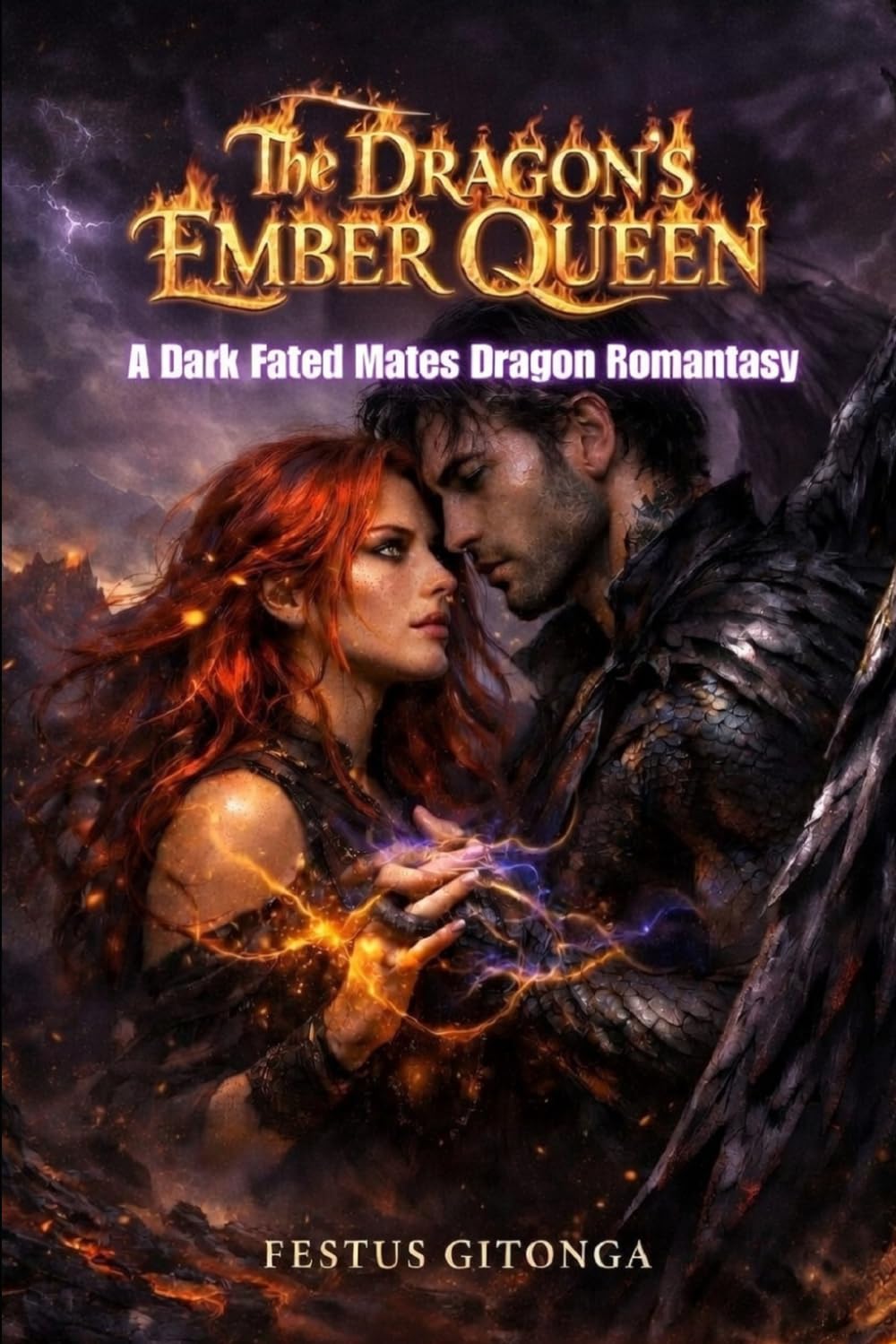 THE DRAGON’S EMBER QUEEN: A Dark Fated Mates Dragon Romantasy (EMBERBOUND SERIES)
