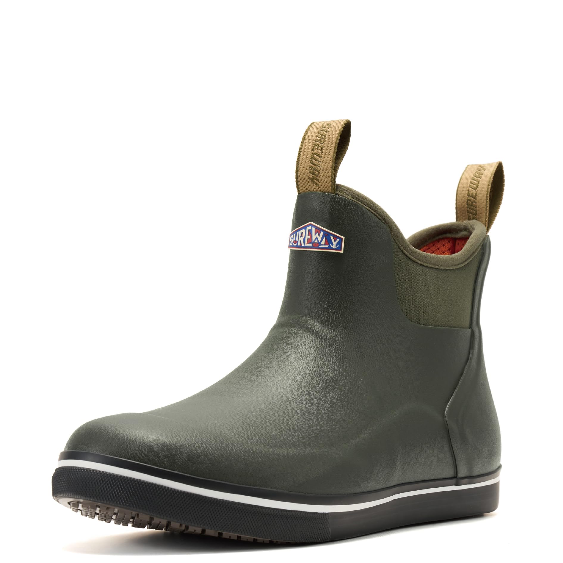 SUREWAY Men's Deck Boots Non-Slip Fishing &amp; Ankle Boating Boot