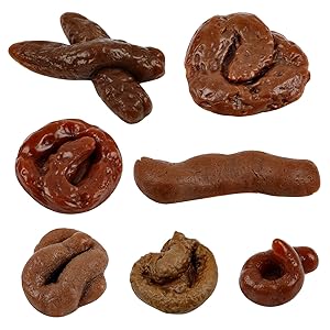 Chivao 7 Pieces Fake Poo Realistic Fake Turd Prank