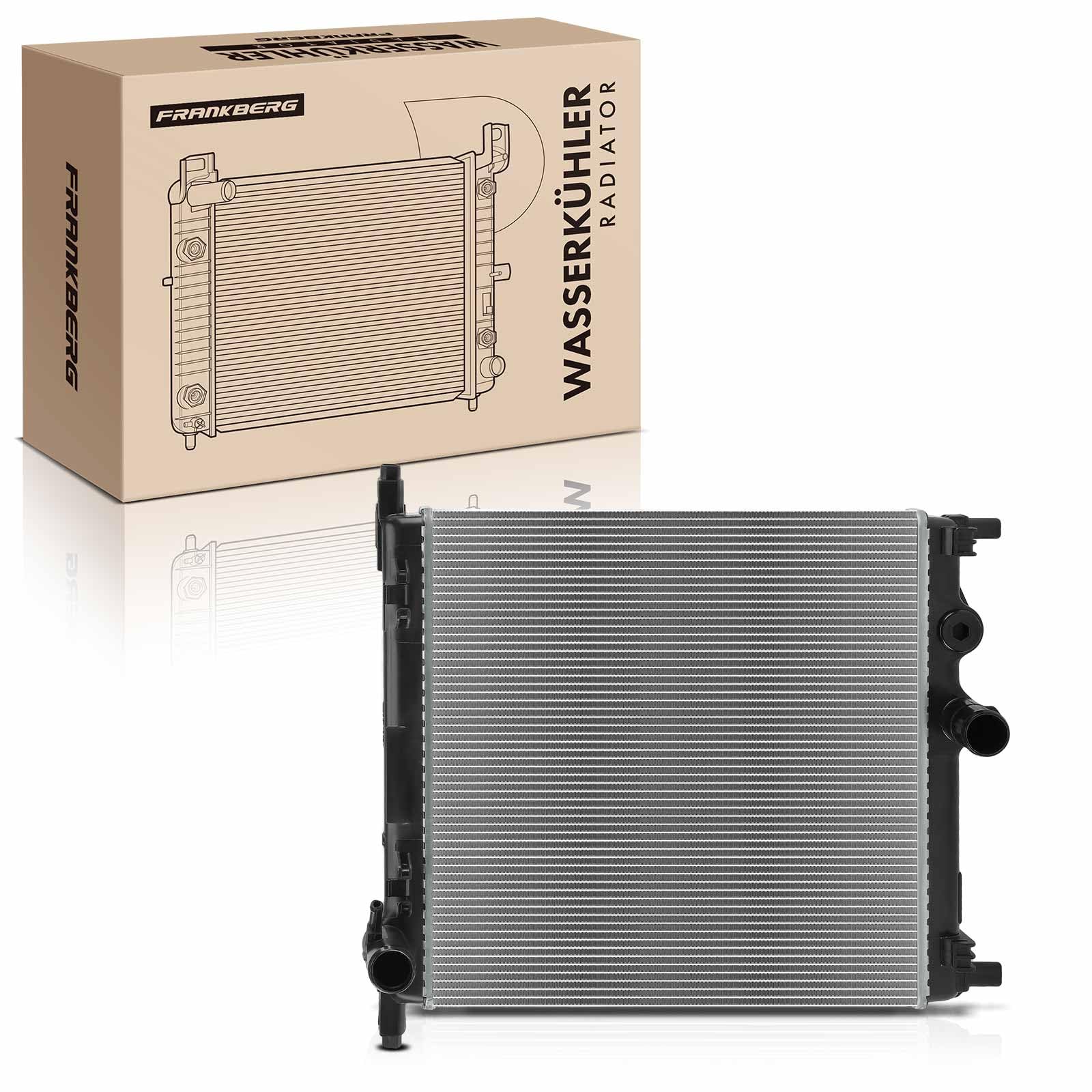 Frankberg Kühler Wasserkühler Motorkühler Schaltgetriebe Kompatibel mit Mii KE1 KF1 1.0L Electric 2011-Heute Citigo NF1 1.0L 2011-2019 E-Citigo NE1 Electric 2019-2021 Replace# 1S0121253AM
