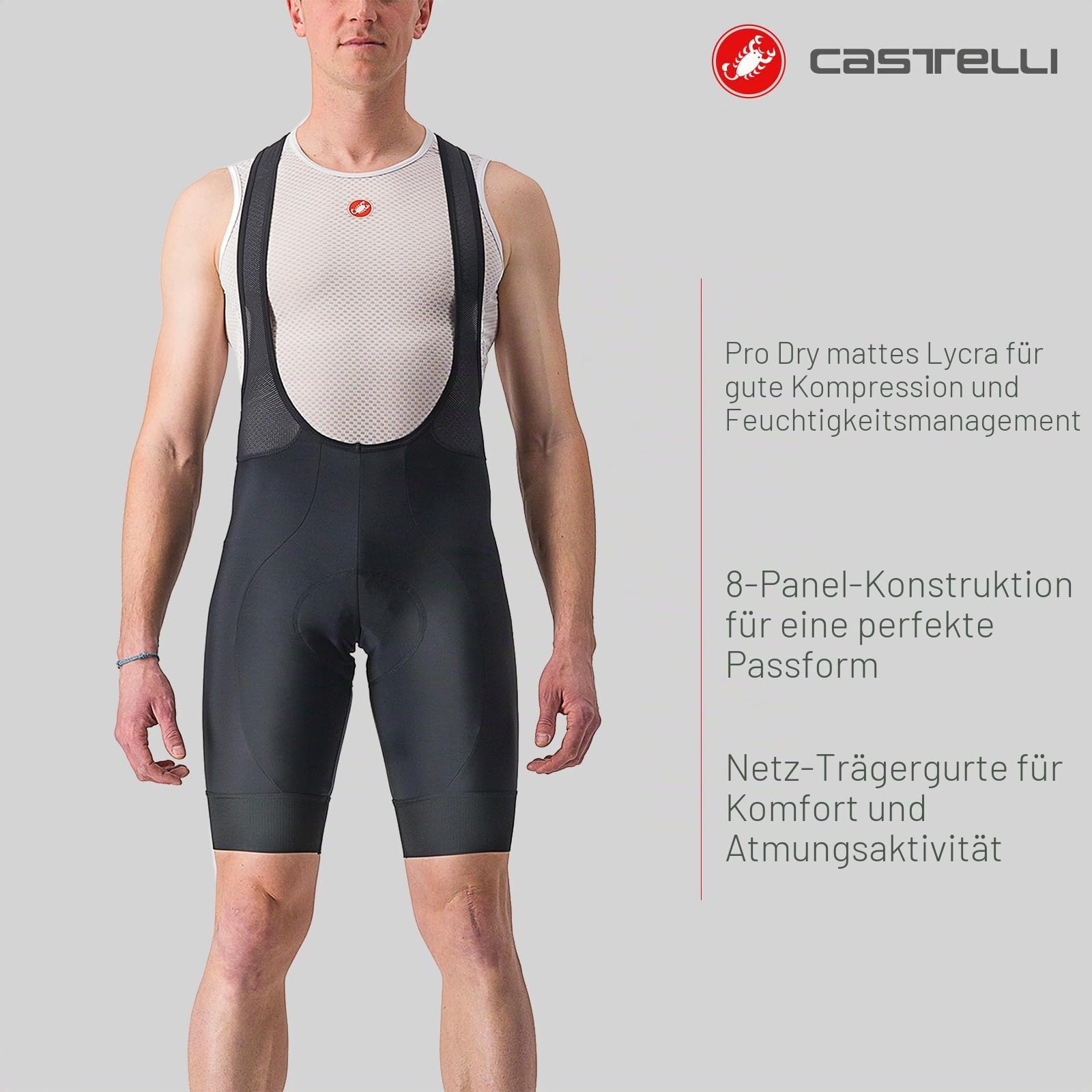 Castelli Herren Shorts Entrata 2 Bibshort
