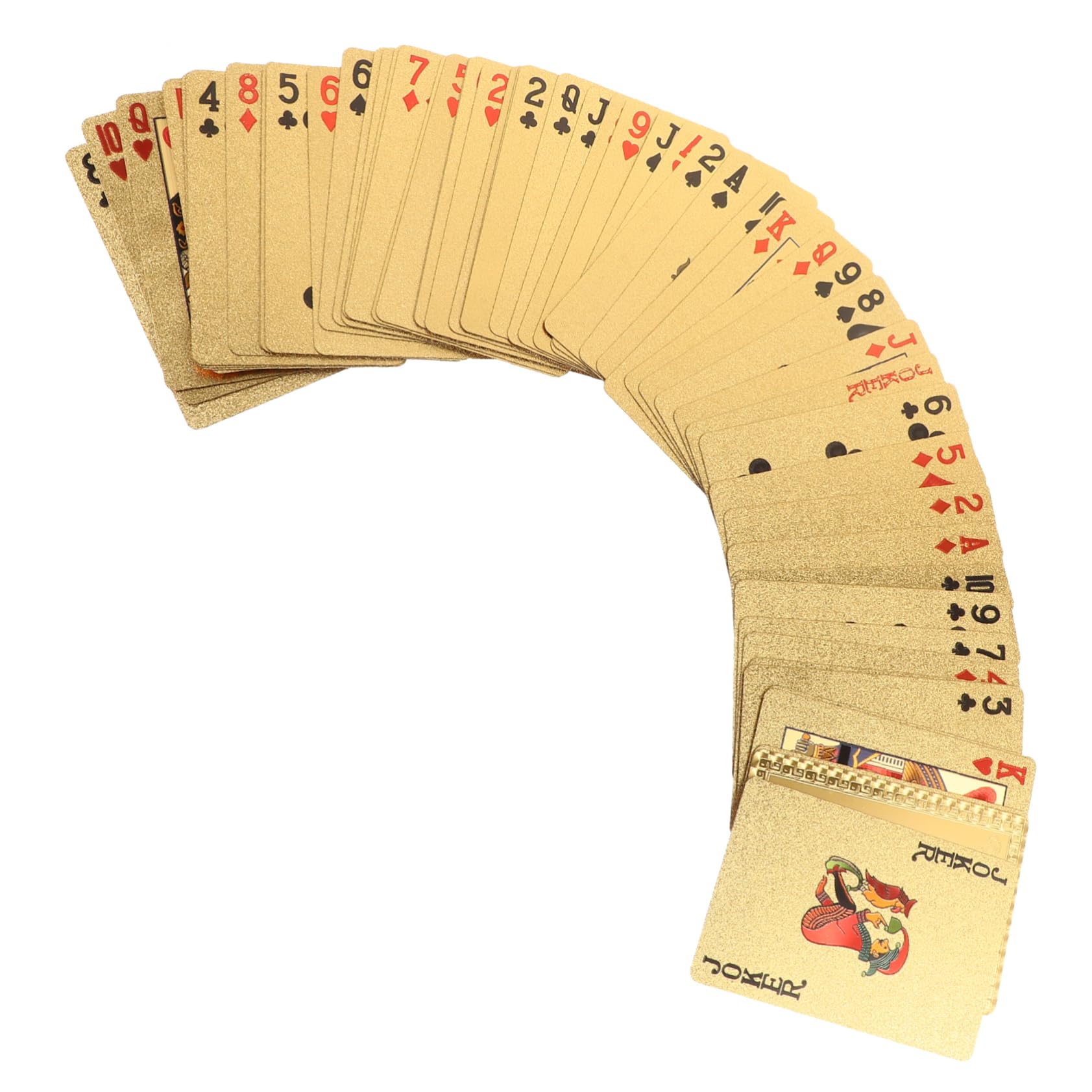 Abaodam 5 Confezioni Di Carte Da Gioco Lamina D'Oro Tally Carte Da Gioco Carte Da Poker Di Partito Partito Giocattolo Carte Da Gioco Puntelli Del Gioco Di Famiglia Poker Giocattolo