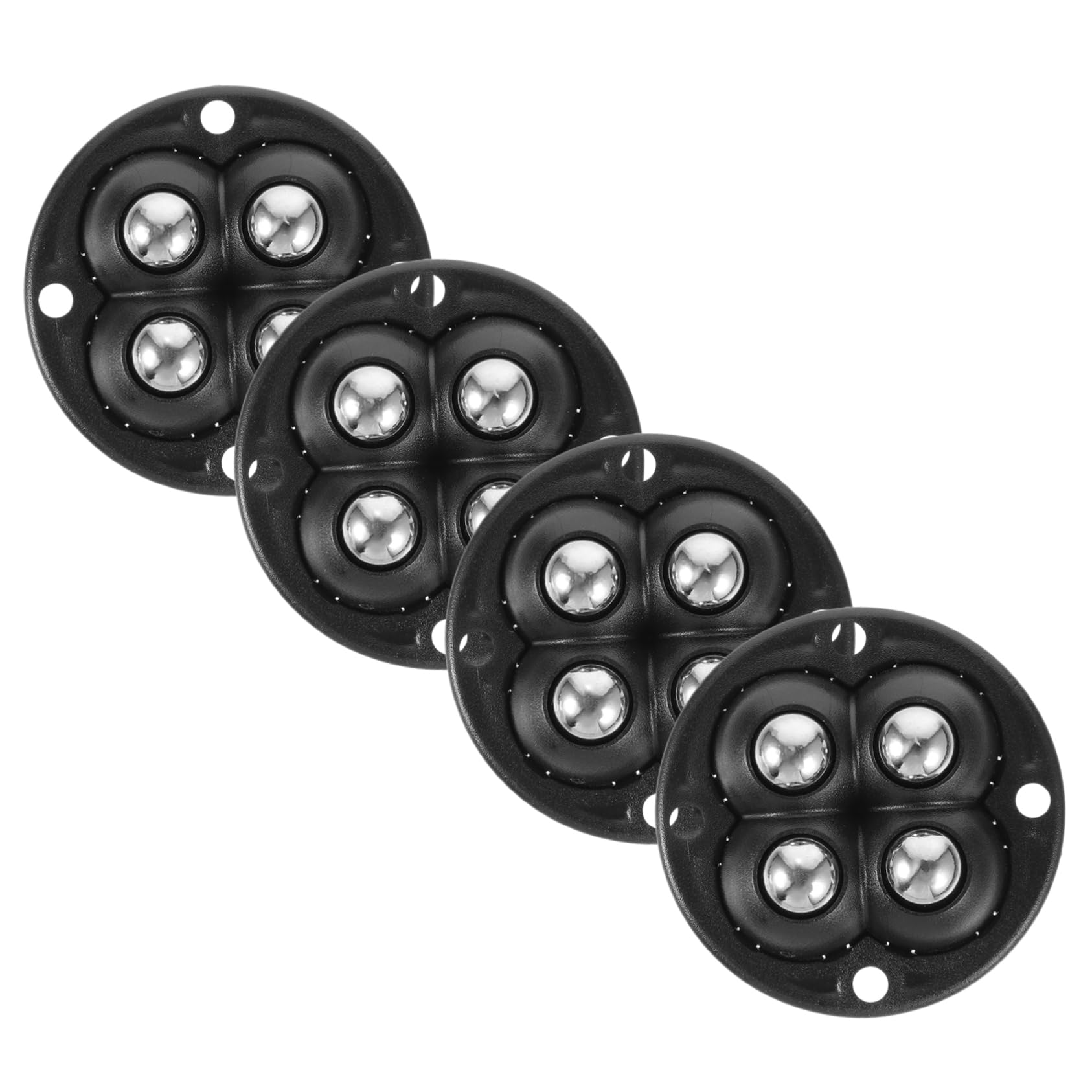 Ciieeo 4Pcs Self Adhesive Caster Wheels Smooth Swivel Ball Design for Easy Movement for Furniture Appliances and Projects Ball No Drill Installation