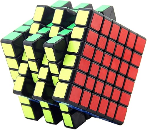 Miniatura 2 de Ahyuan Cubo de velocidad de 6 x 6, cubo de 6 x 6 velocidades, 6 x 6 x 6, cubo mágico de rompecabezas, juguete negro para adolescentes y adultos