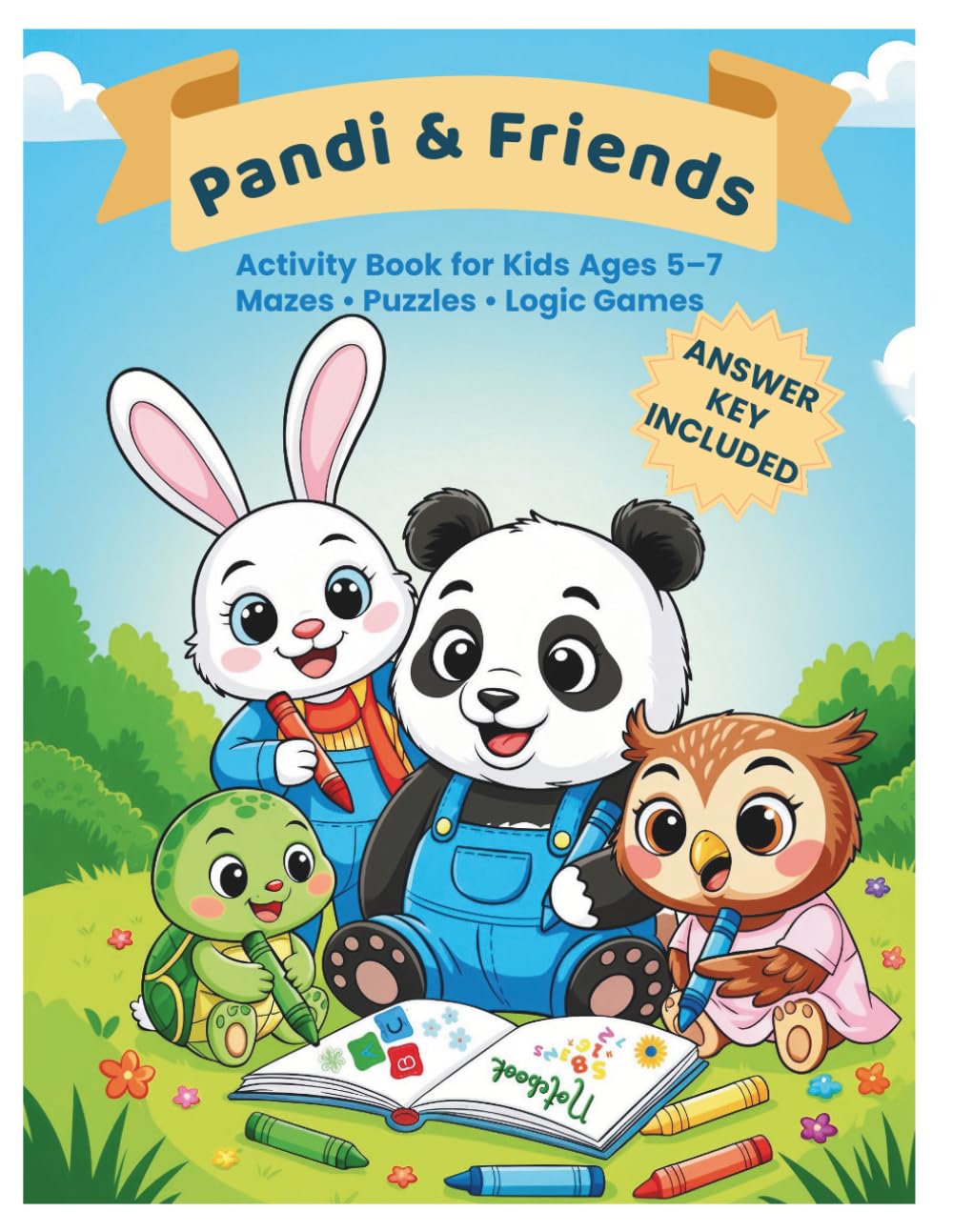 Pandi & Friends: Kids Activity Book Ages 5-7