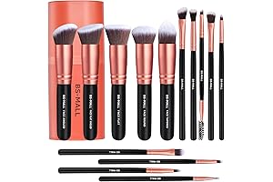 BS-MALL 14-Piece Premium Makeup Brush Set with Case