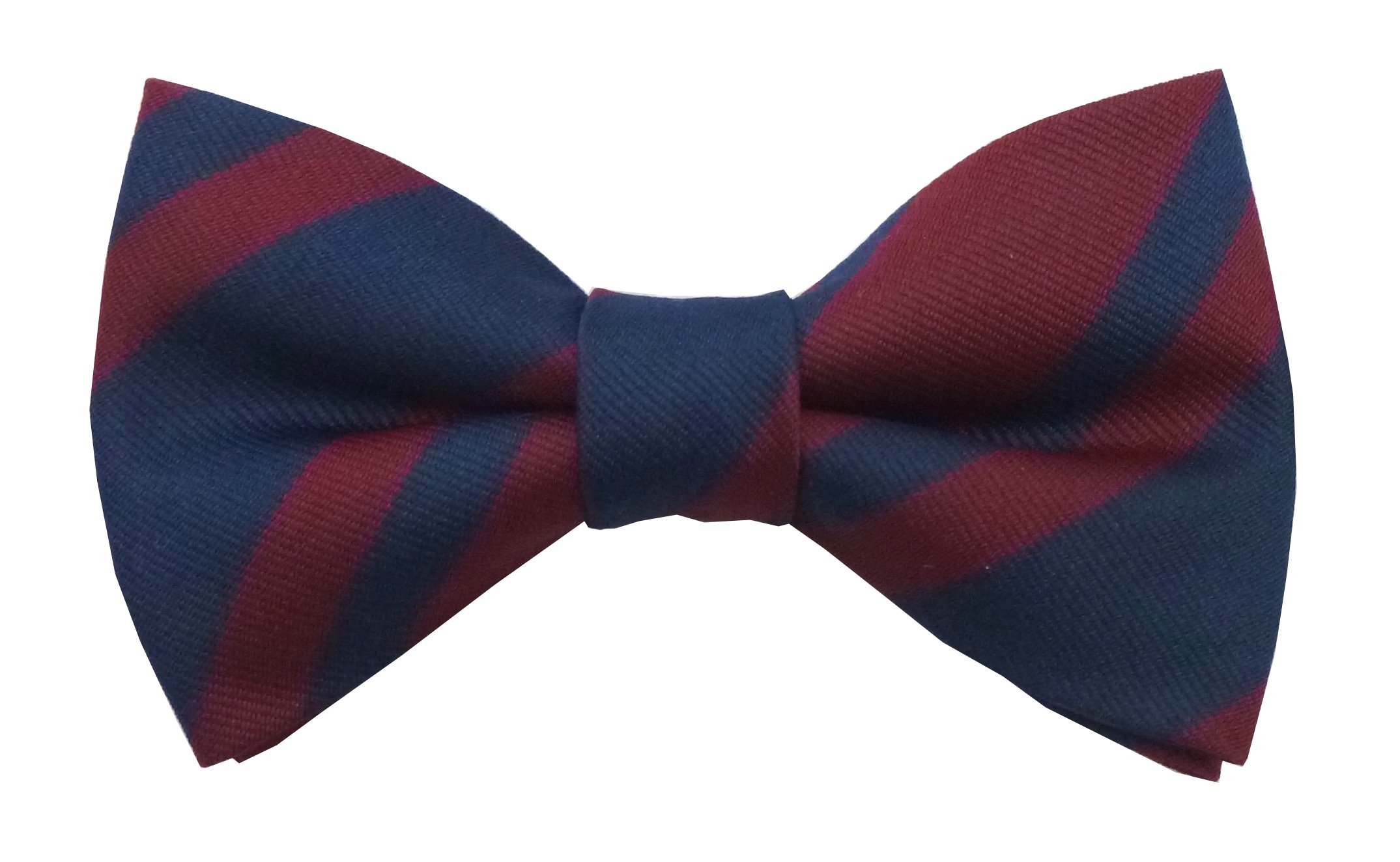 Great British Tie Club Men's Navy, Burgundy Royal Engineer Regital Bow Tie