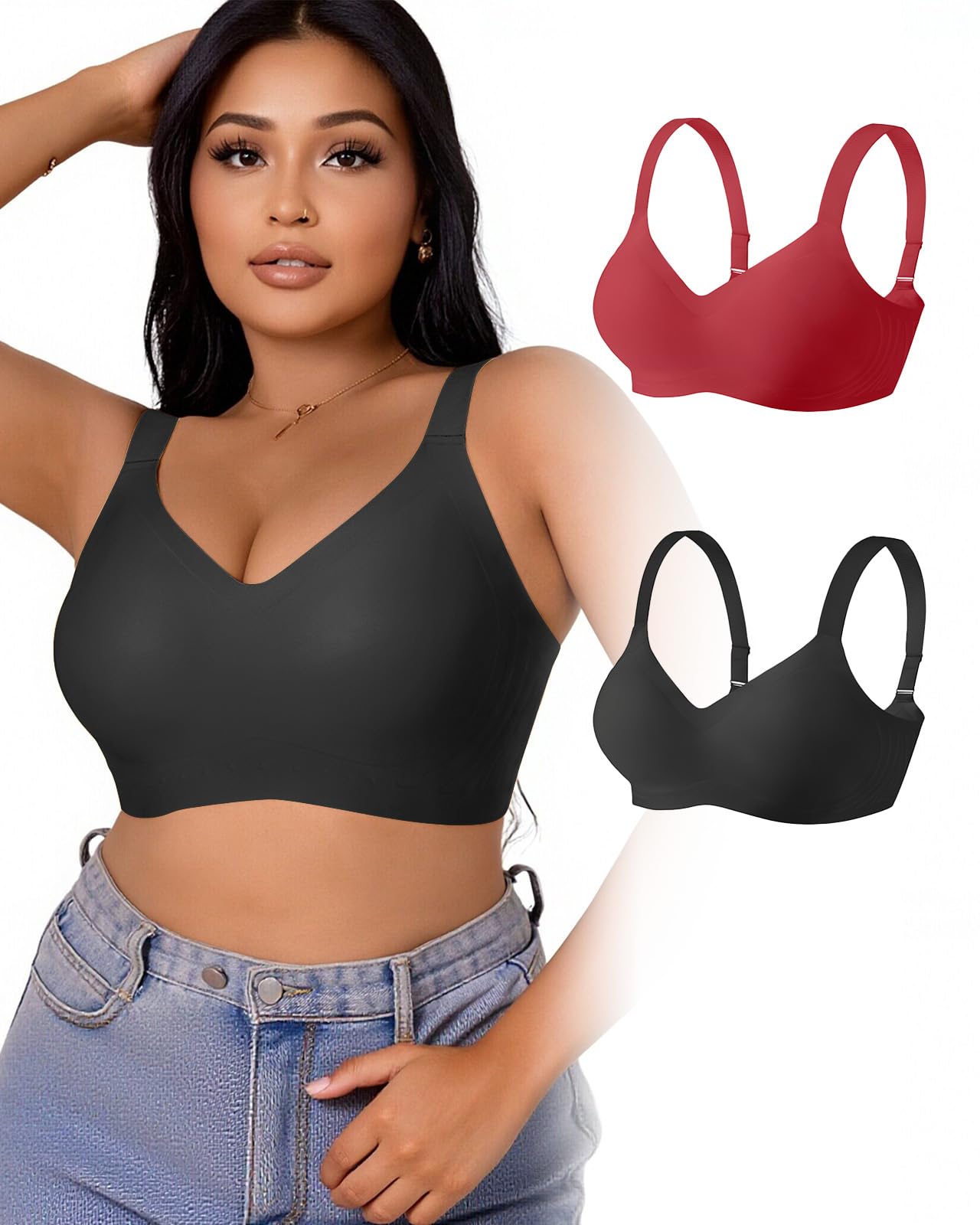 Women's Plus Wireless Minimizer Bra