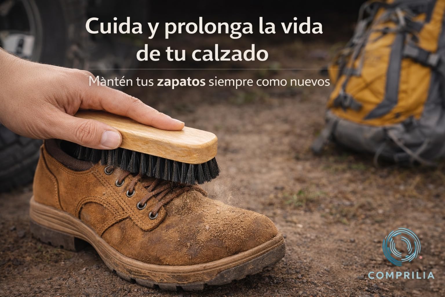 Cepillo Limpieza Zapatos Cerdas Duras Madera Natural Cepillo para Calzado Multiusos Limpiar Botas Zapatillas y Cuero Duradero 1 Unidad - 5