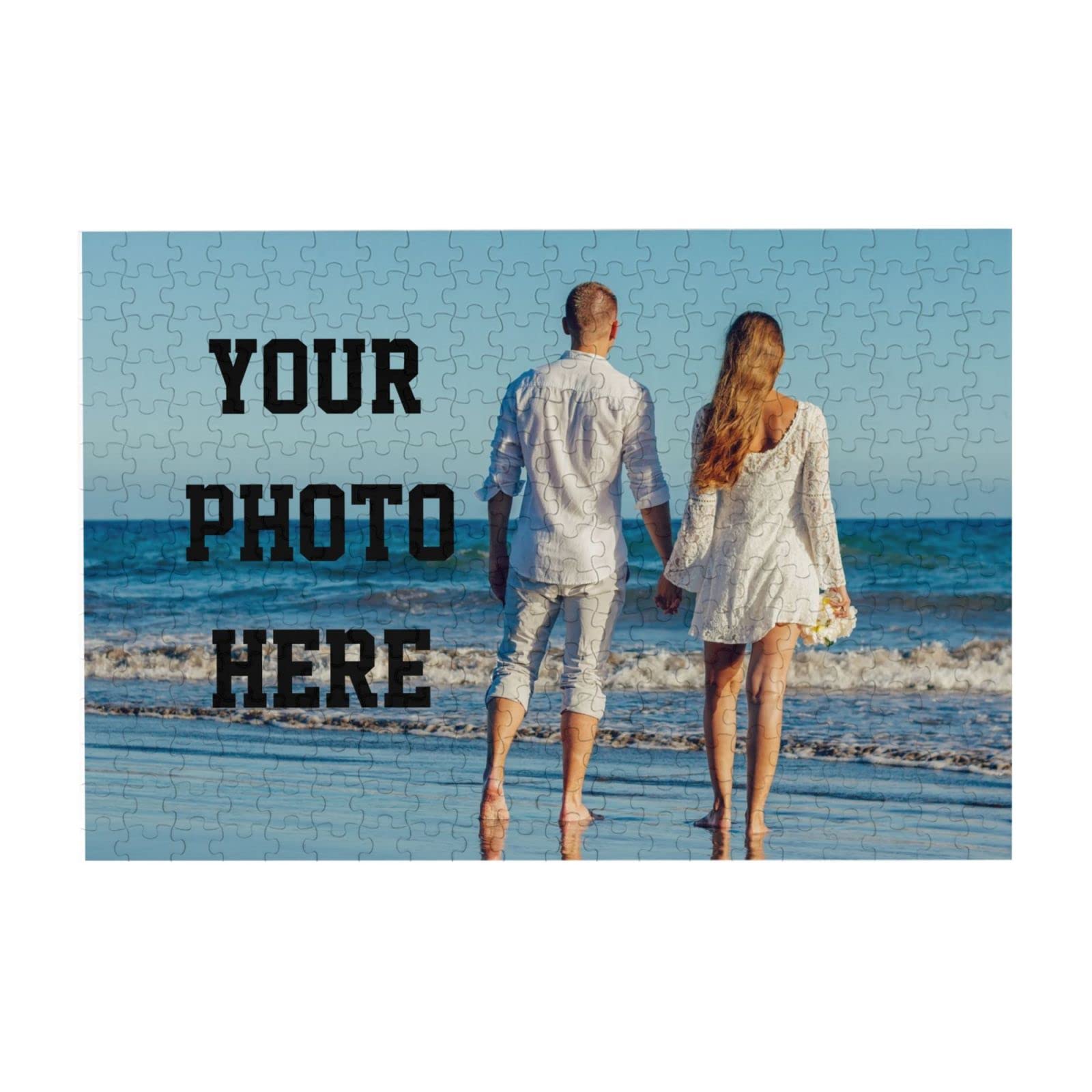300 Pcs Personalized Puzzle Custom Photo Puzzle 300/500/1000 Pieces Personalized Picture Puzzle with Your Image or Text for Adults Teens Gift