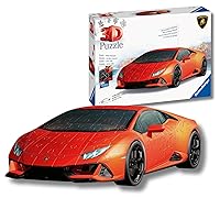 Ravensburger - Puzzle 3d Lamborghini Rosso | Modellismo Da Costruire Adulti | 163