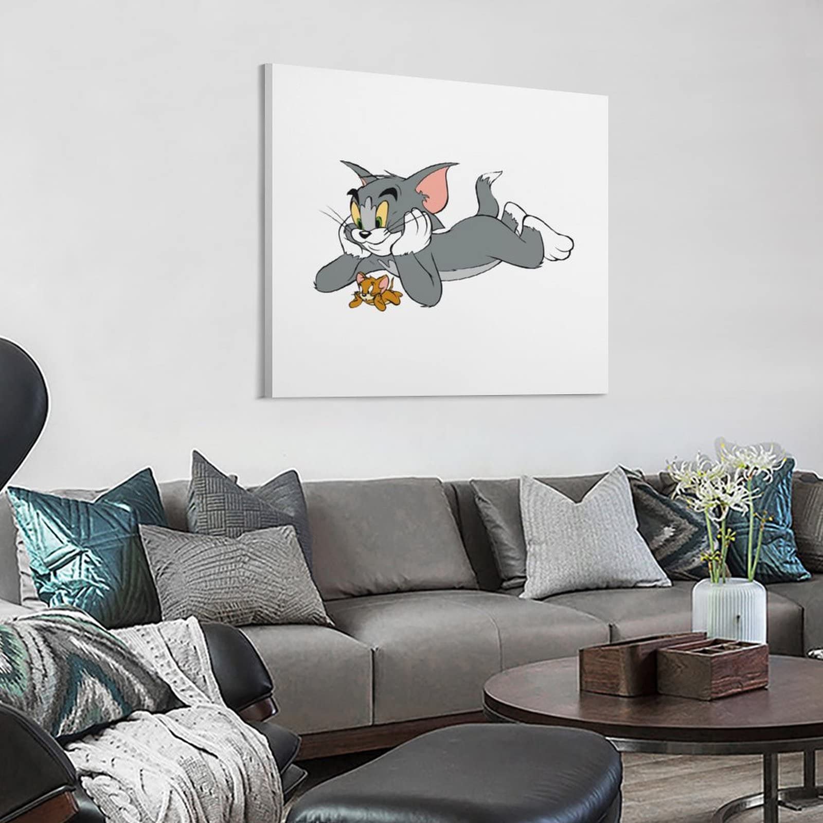 Amazon.co.jp: ポスター アートパネル トムとジェリー アートフレーム