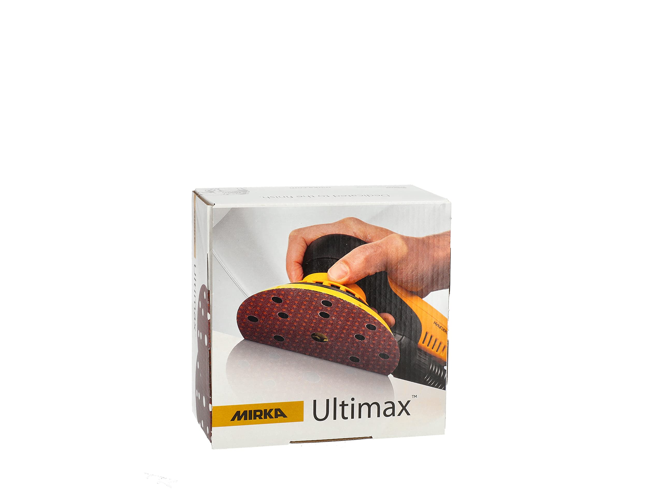 Mirka Papel de lija Ultimax Ø 150 mm cierre adhesivo 15 agujeros | Papel de lija P150 cierre adhesivo 15 agujeros 50 piezas para lijadoras excéntricas madera y minerales