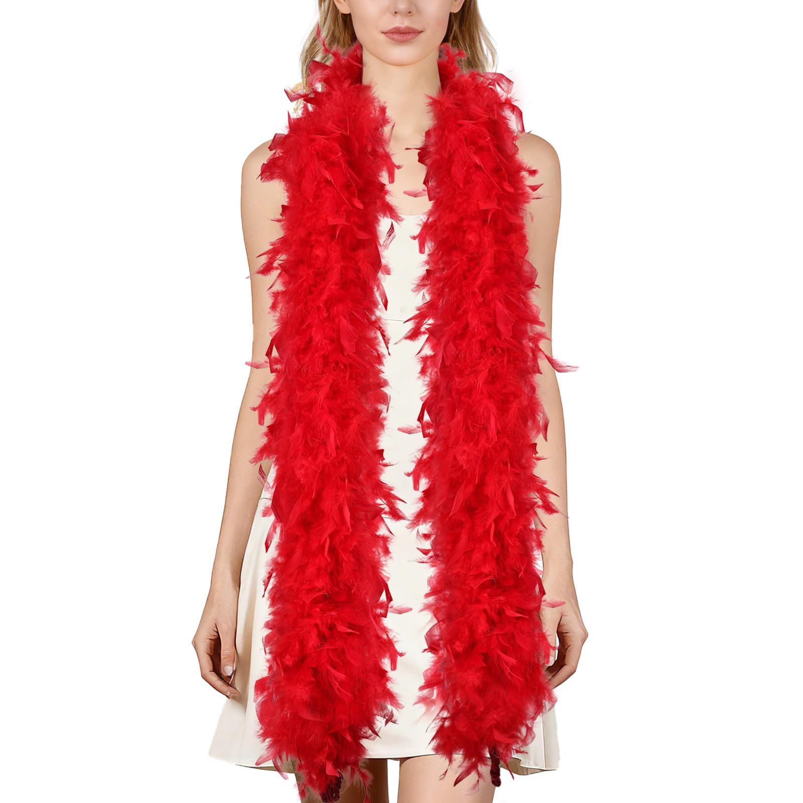 THARAHT 19 Color- 40/60g 2Yard Chandelle Feather Boa Dancing Wedding Party Halloween Costume Decoration Feathers boa
