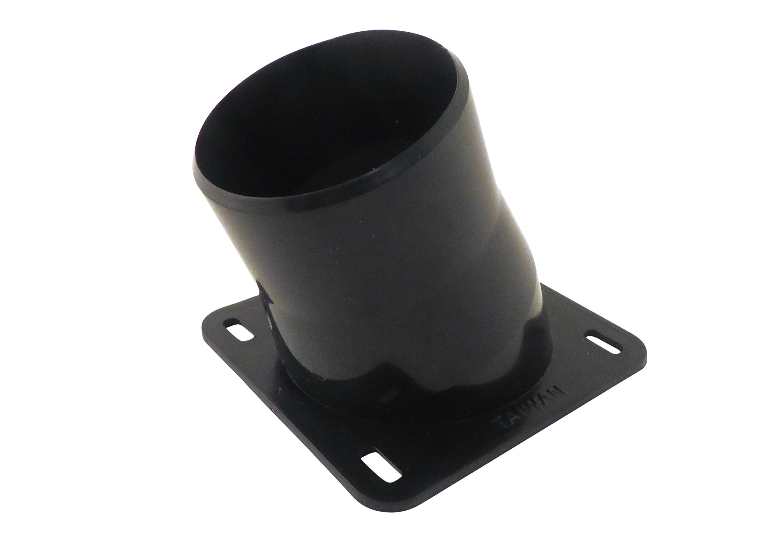 Taytools 73463 2.5 Inch OD Opening Angled ABS Plastic Dust Port Flange for Dust Collector Systems
