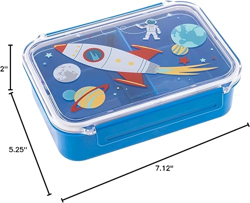 Miniatura 11 de Stephen Joseph Space - Soporte para comidas, plástico, 7.125 x 5.25 x 2 pulgadas, sin BPA, ftalatos, PVC, apto para lavavajillas y microondas